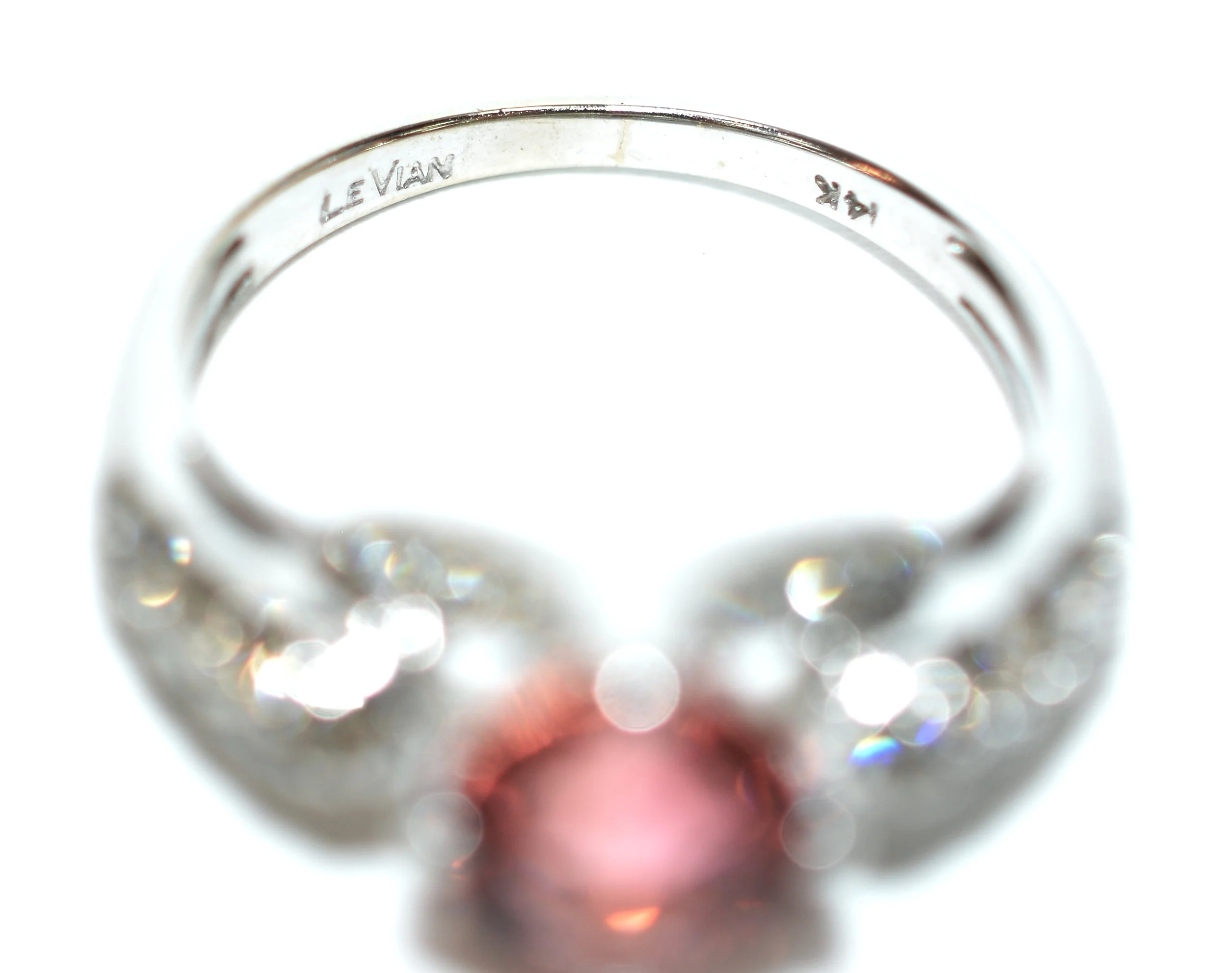 LeVian Natural Pink Tourmaline & Diamond 14K Solid White Gold 1.99tcw Tourmaline Ring Designer Ring Pink Ring Engagement Ring Bridal Jewelry - Image 6
