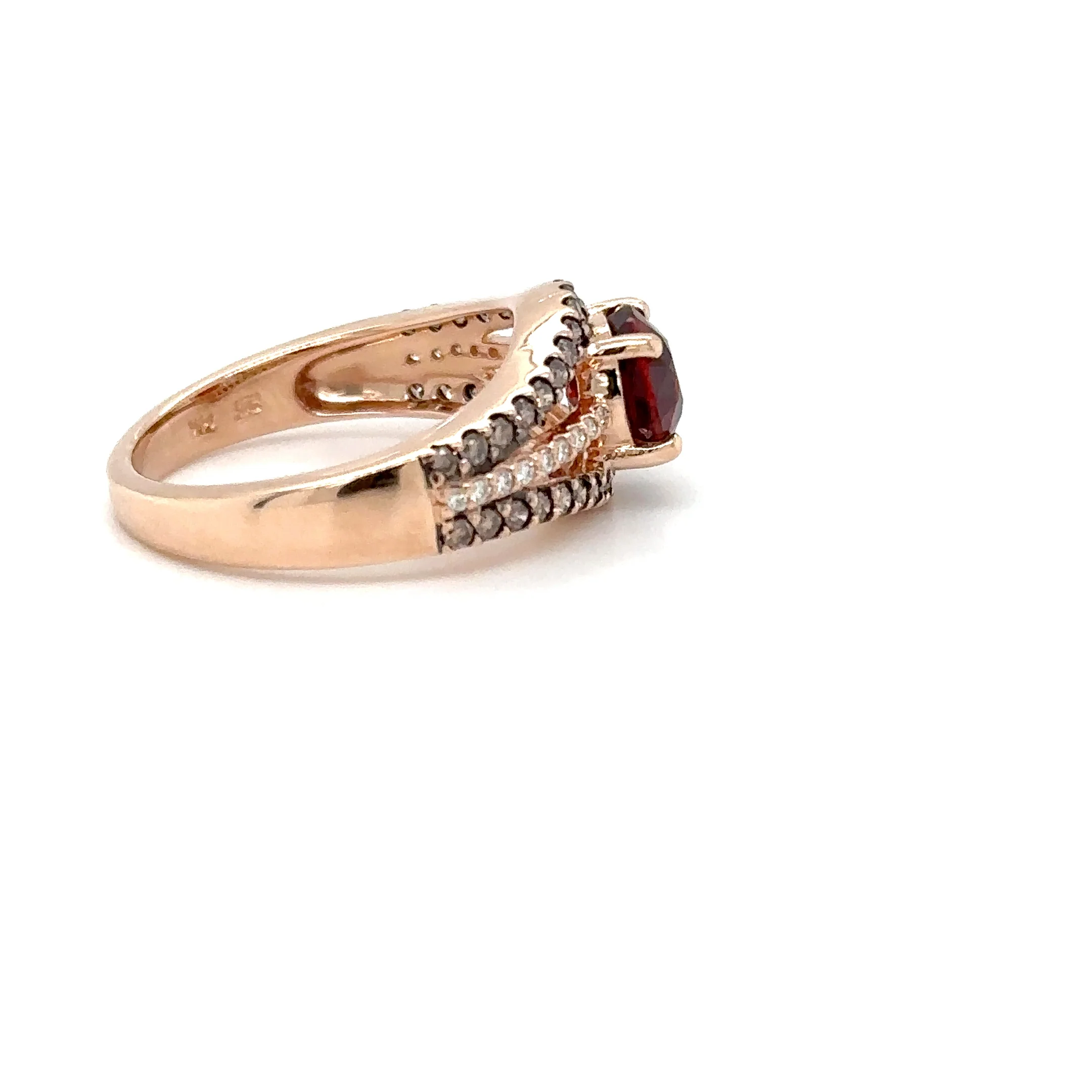 LeVian Natural Spessartine Garnet & Diamond Ring 14K Rose Gold 2.20tcw Mandarin Garnet Designer Le Vian Jewelry Fanta Garnet Orange Gemstone - Image 12