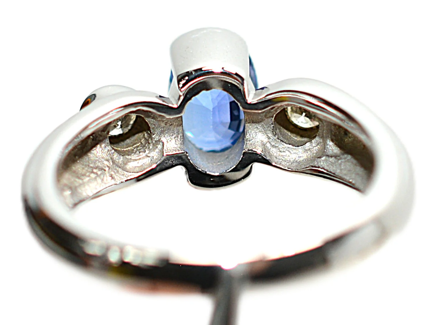 LeVian Natural Ceylon Sapphire & Diamond Ring 14K White Gold 1.44tcw Blue Ring Engagement Ring Bridal Jewelry Statement Ring September Birthstone - Image 8