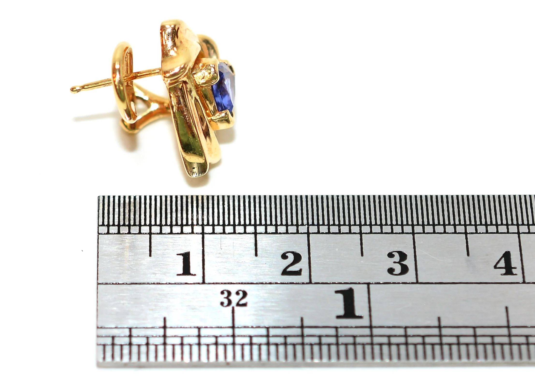 Natural D'Block Tanzanite Earrings 14K Solid Gold 1.44tcw Gemstone Earrings Statement Earrings Cocktail Earrings Birthstone Earrings Purple - Image 8
