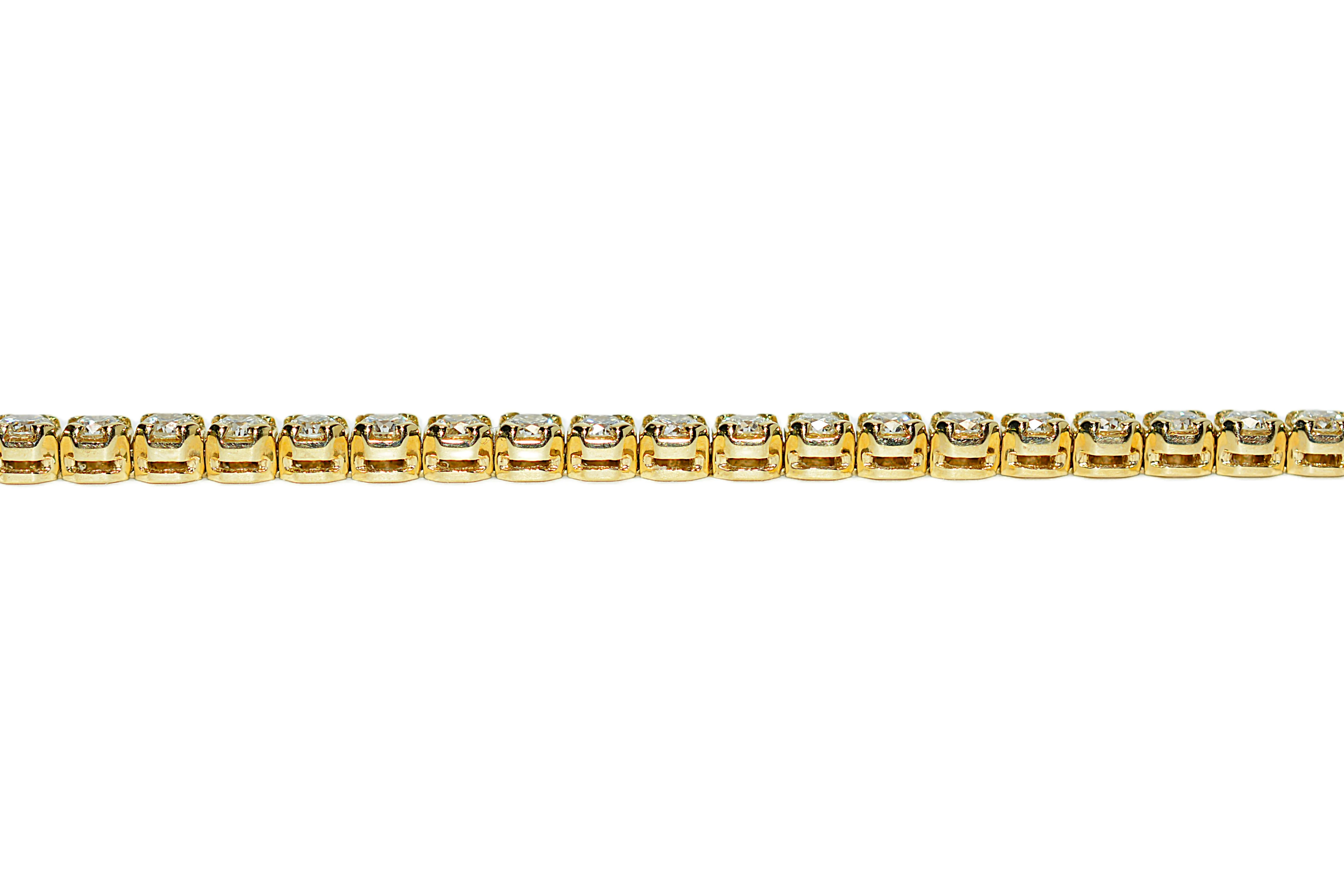 Natural Diamond Bracelet 14K Solid Gold 4.16tcw Tennis Bracelet Estate Bracelet Vintage Bracelet Bridal Wedding Jewelry Jewellery Statement - Image 8