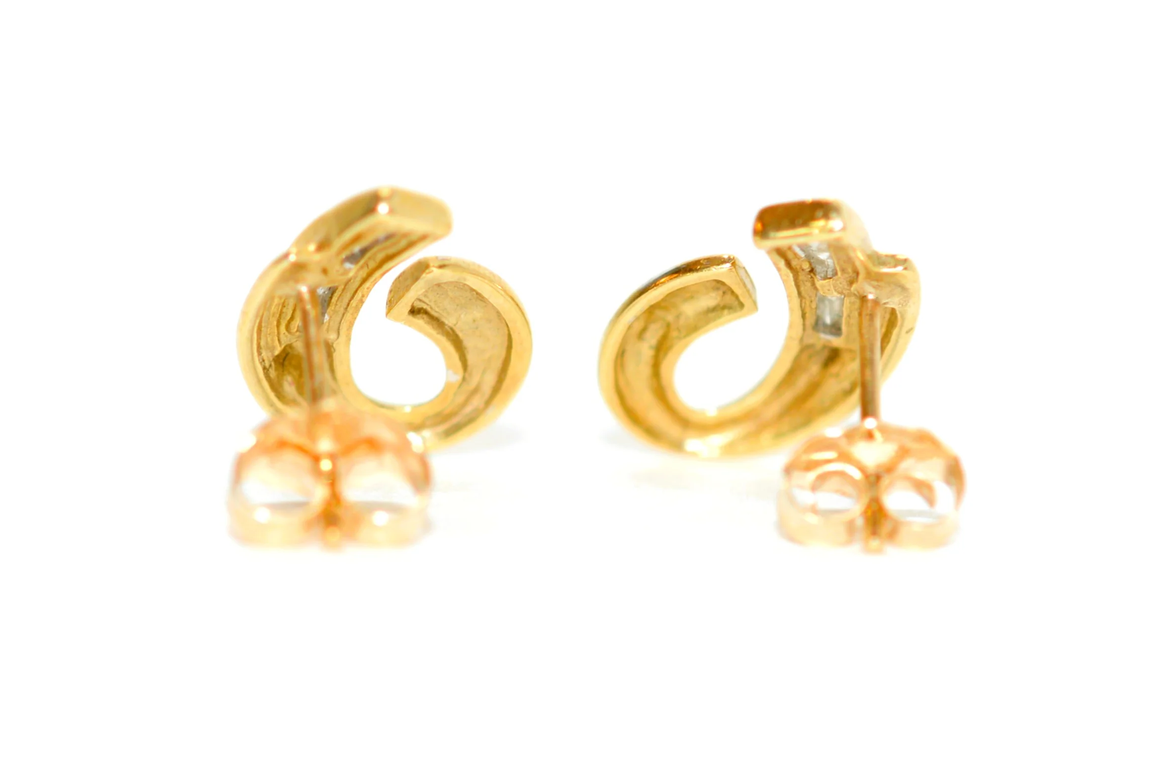 Natural Diamond Earrings 10K Solid Gold .10tcw Cluster Earrings Pave Earrings Stud Earrings Statement Earrings Cocktail Earrings - Image 5