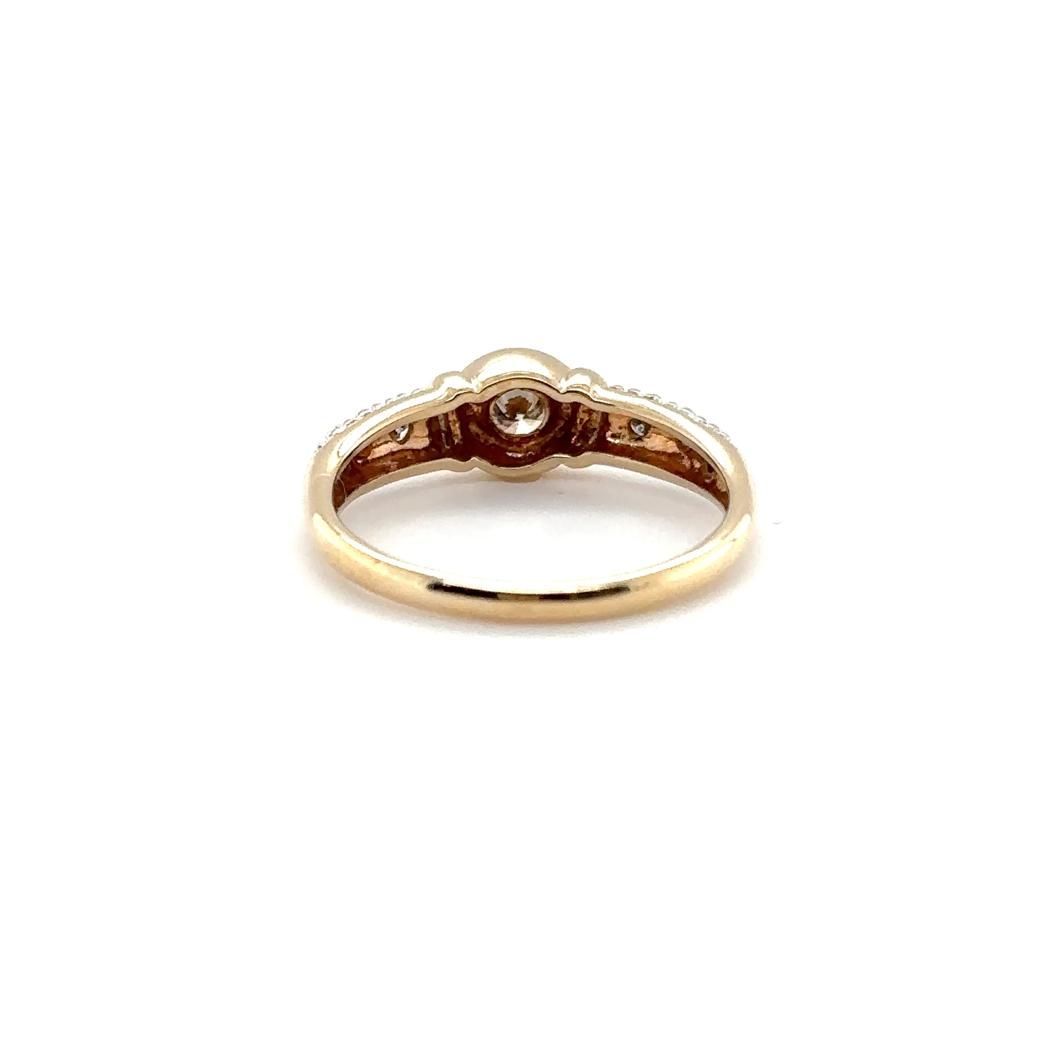 Natural Diamond Ring 18K Solid Gold .21tcw Engagement Ring Wedding Bridal Jewelry Bridal Jewellery Pave Ring April Birthstone Promise Ring - Image 16