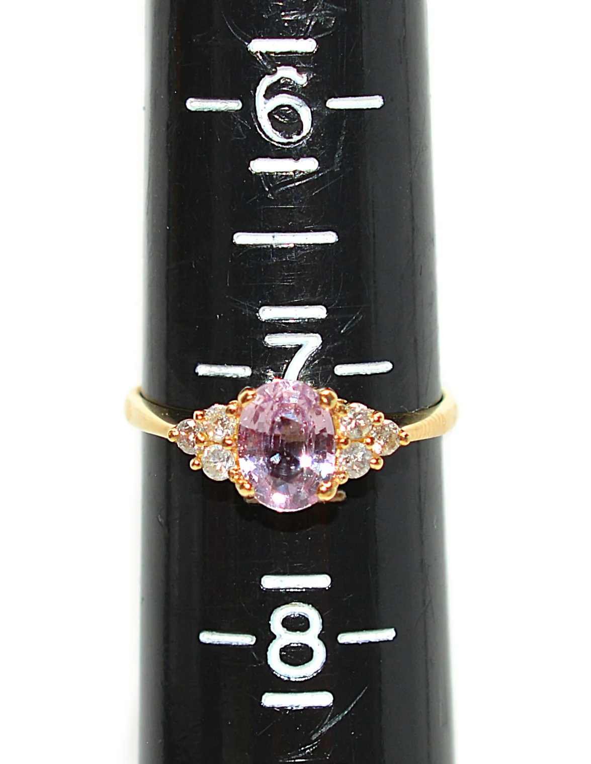 Natural Padparadscha Sapphire & Diamond Ring 18K Solid Gold 1.23tcw Pink Gemstone Ring Engagement Ring Birthstone Ring Statement Ring - Image 12