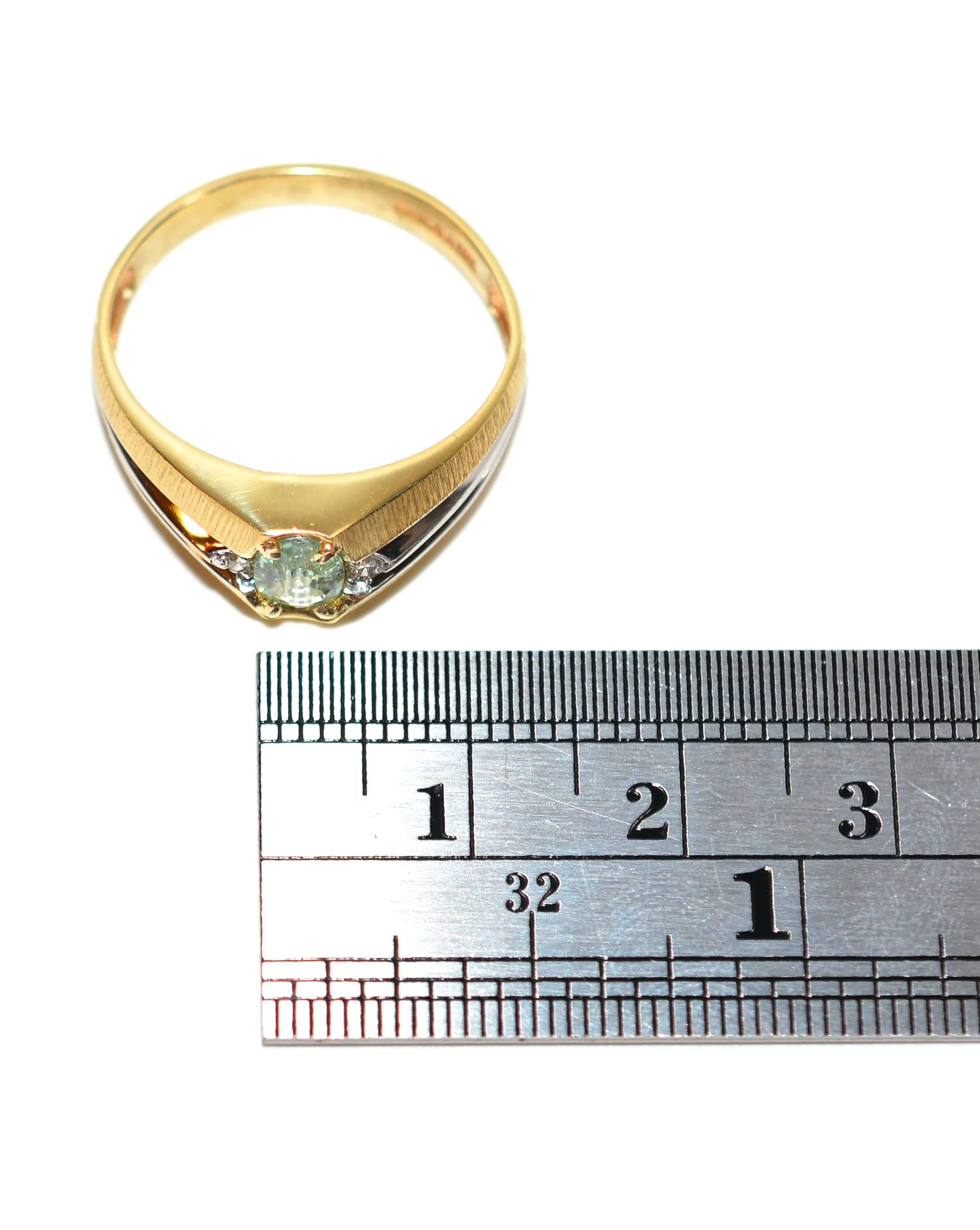 Natural Paraiba Tourmaline & Diamond Ring 10K Solid Gold .80tcw Men's Ring Gemstone Ring Birthstone Ring Statement Ring Cocktail Ring Estate - Image 10