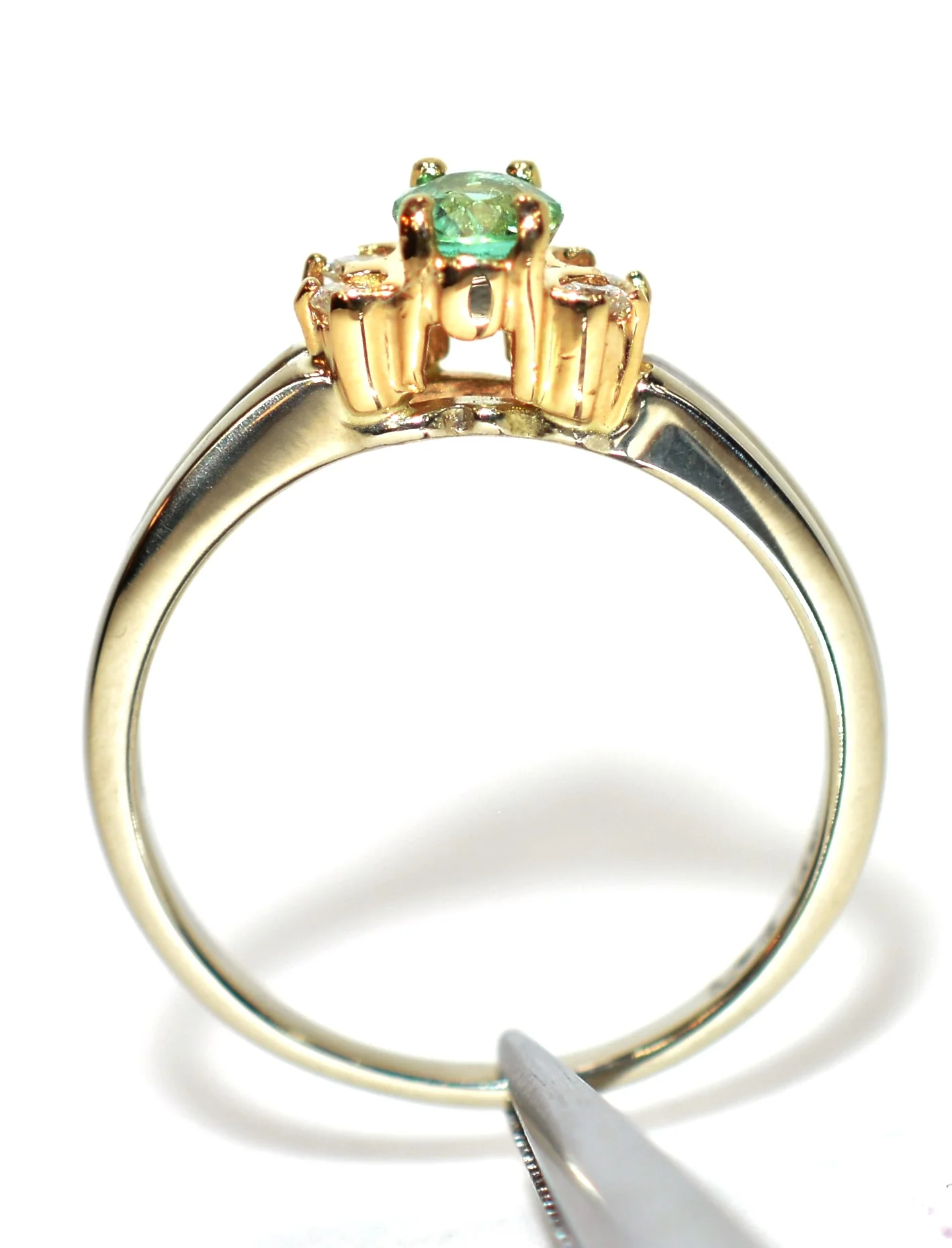 Natural Paraiba Tourmaline & Diamond Ring 14K White Gold .71tcw Birthstone Gemstone Two Tone Gold Statement Engagement Cocktail Estate Ring - Image 3