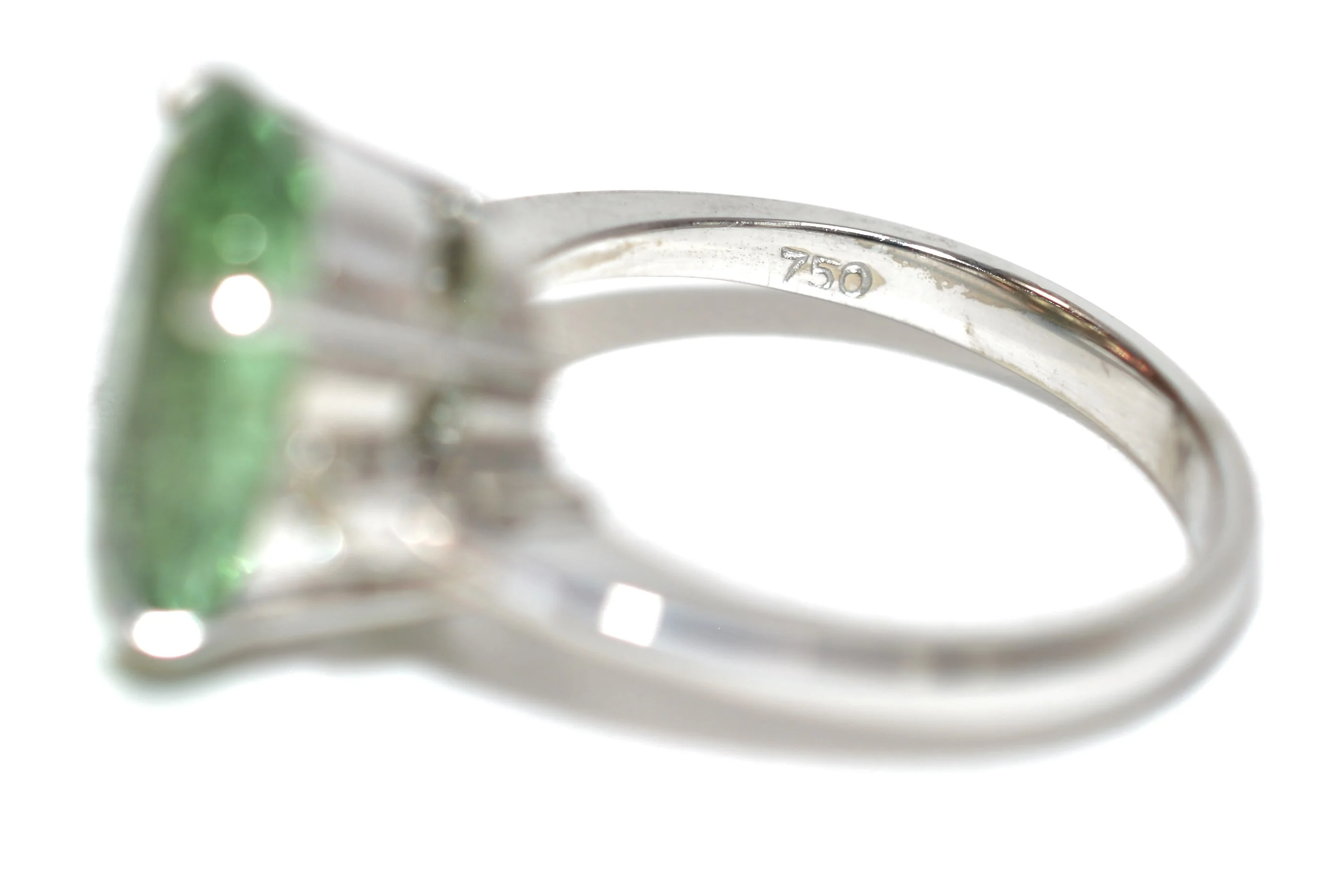 RESERVED for Andre $2000 down with $2800 balance Natural Paraiba Tourmaline & Diamond Ring 18K Solid White Gold 5.45tcw Gemstone Ring - Image 6