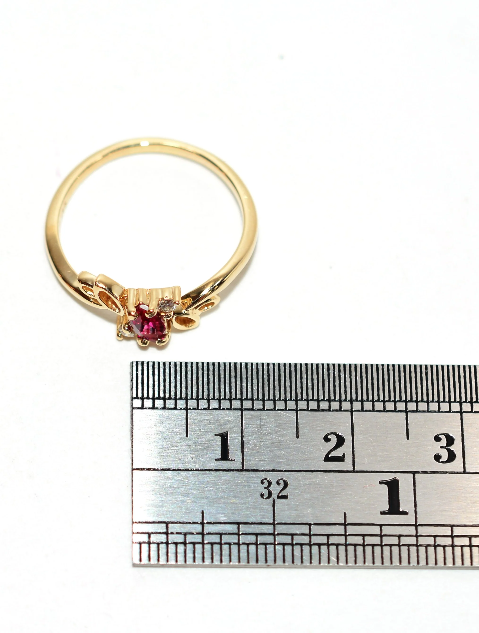 Natural Ruby & Diamond Ring 14K Solid Gold .36tcw Engagement Ring Ruby Ring Birthstone Ring Cocktail Ring Statement Ring Bridal Ring Estate - Image 10