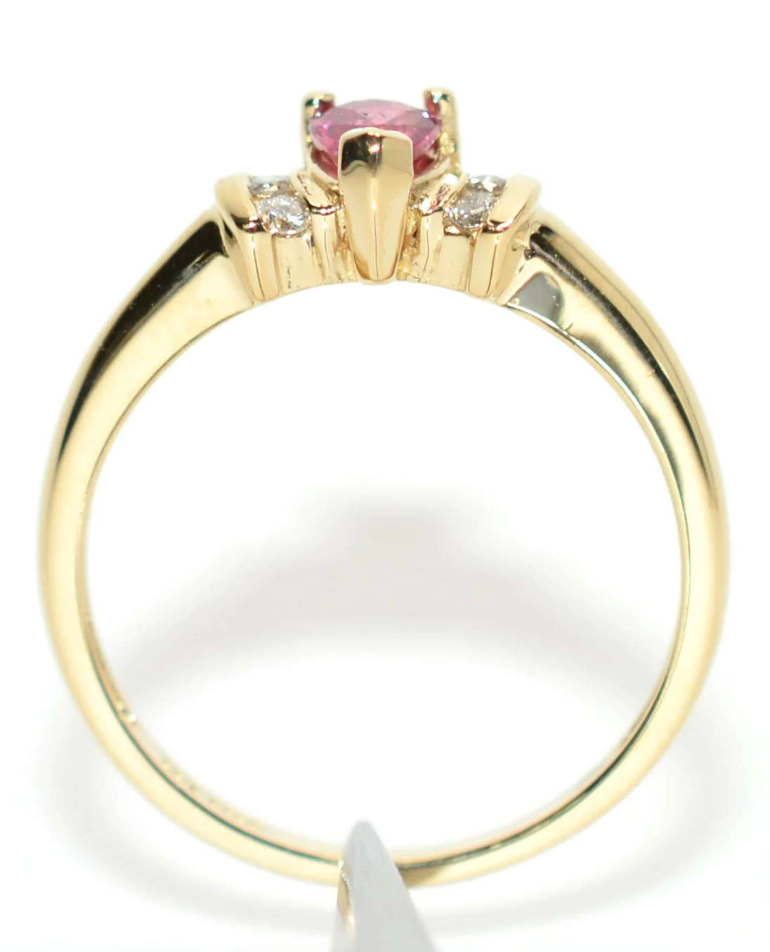 Natural Ruby & Diamond Ring 14K Solid Gold .51tcw Gemstone Anniversary Statement Estate Ring Engagement Bridal Jewelry Promise Ring Red Gem - Image 3