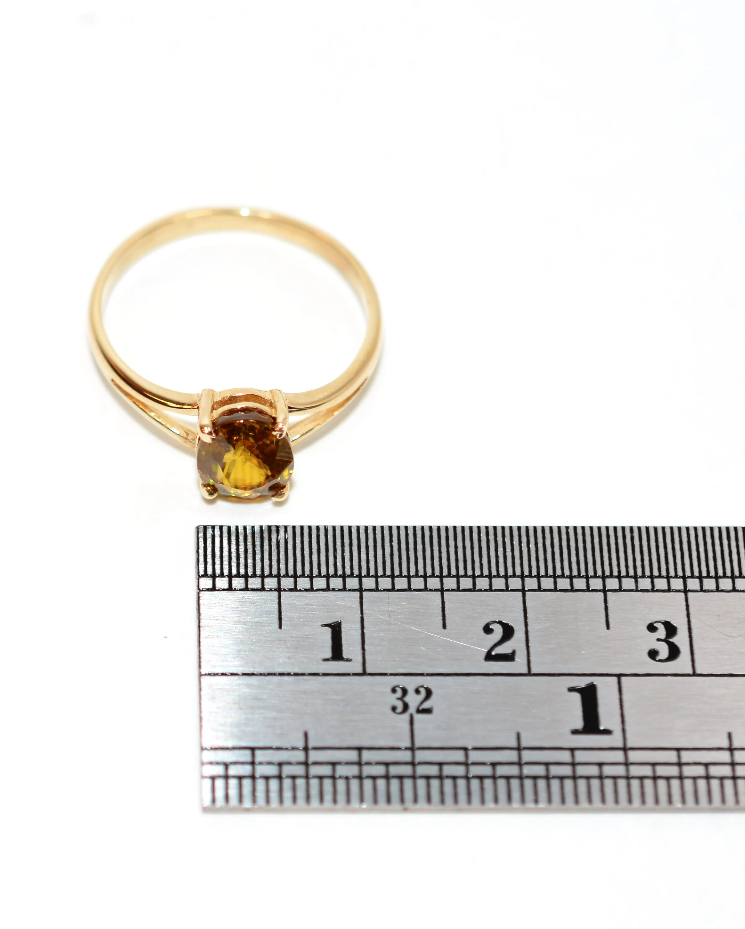 Natural Sphene Ring 14K Solid Gold 1.53ct Titanite Ring Gemstone Ring Fine Ring Statement Ring Engagement Ring Birthstone Ring Fine Jewelry - Image 10