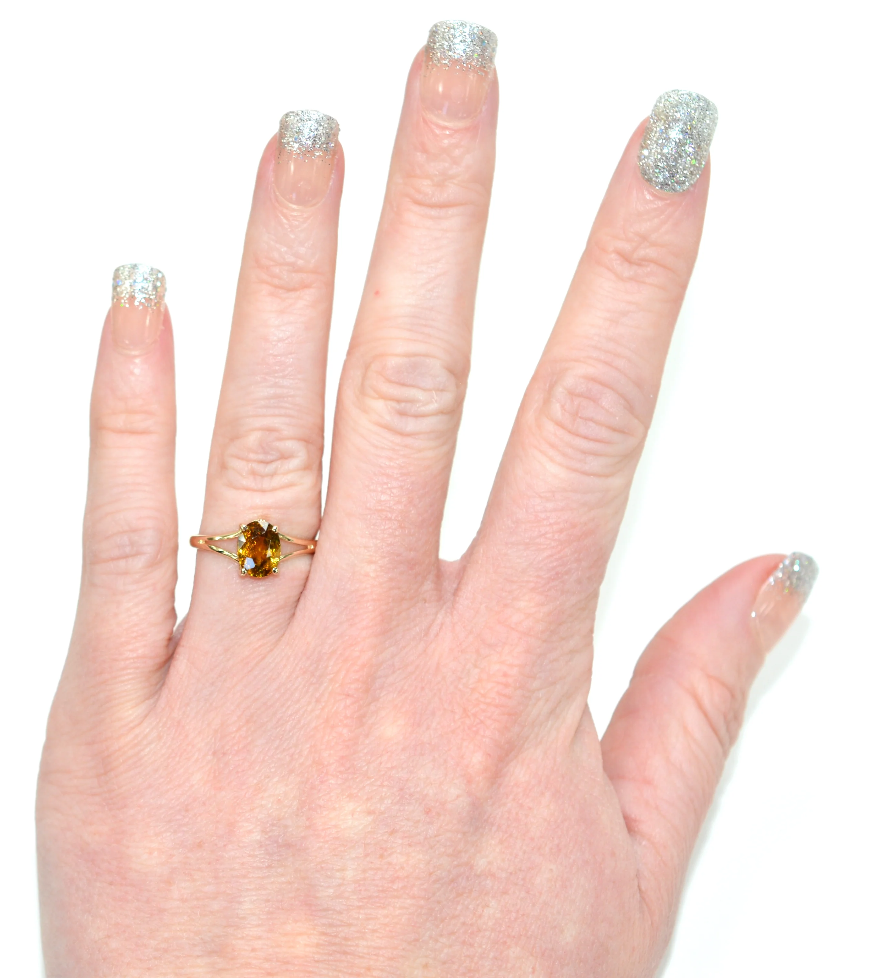 Natural Sphene Ring 14K Solid Gold 1.53ct Titanite Ring Gemstone Ring Fine Ring Statement Ring Engagement Ring Birthstone Ring Fine Jewelry - Image 2