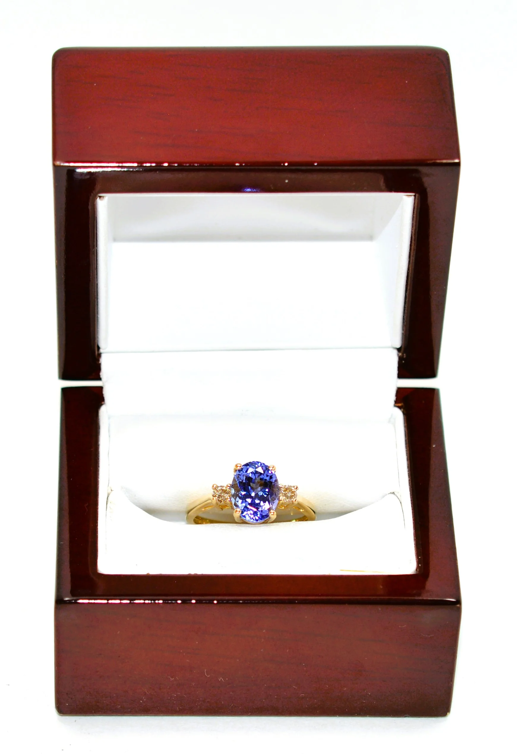 Natural Tanzanite & Diamond Ring 14K Solid Gold 2.78tcw Gemstone Ring Birthstone Ring Engagement Ring Cocktail Ring Estate Jewellery Blue - Image 12