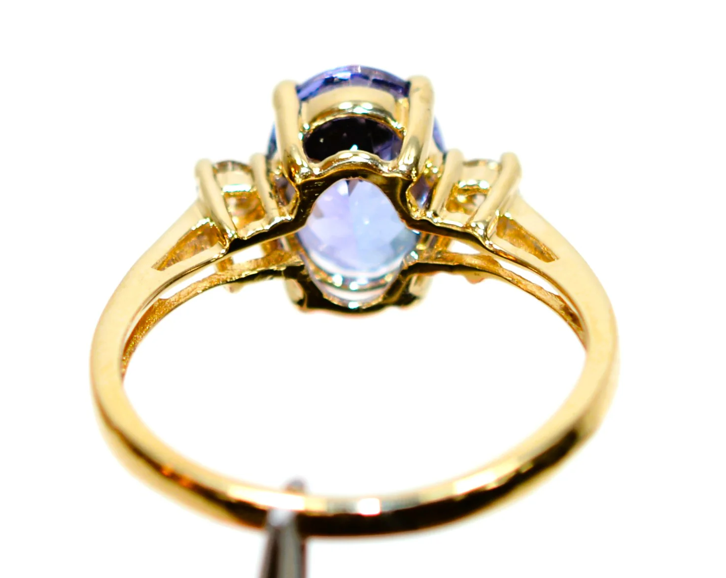 Natural Tanzanite & Diamond Ring 14K Solid Gold 2.78tcw Gemstone Ring Birthstone Ring Engagement Ring Cocktail Ring Estate Jewellery Blue - Image 7