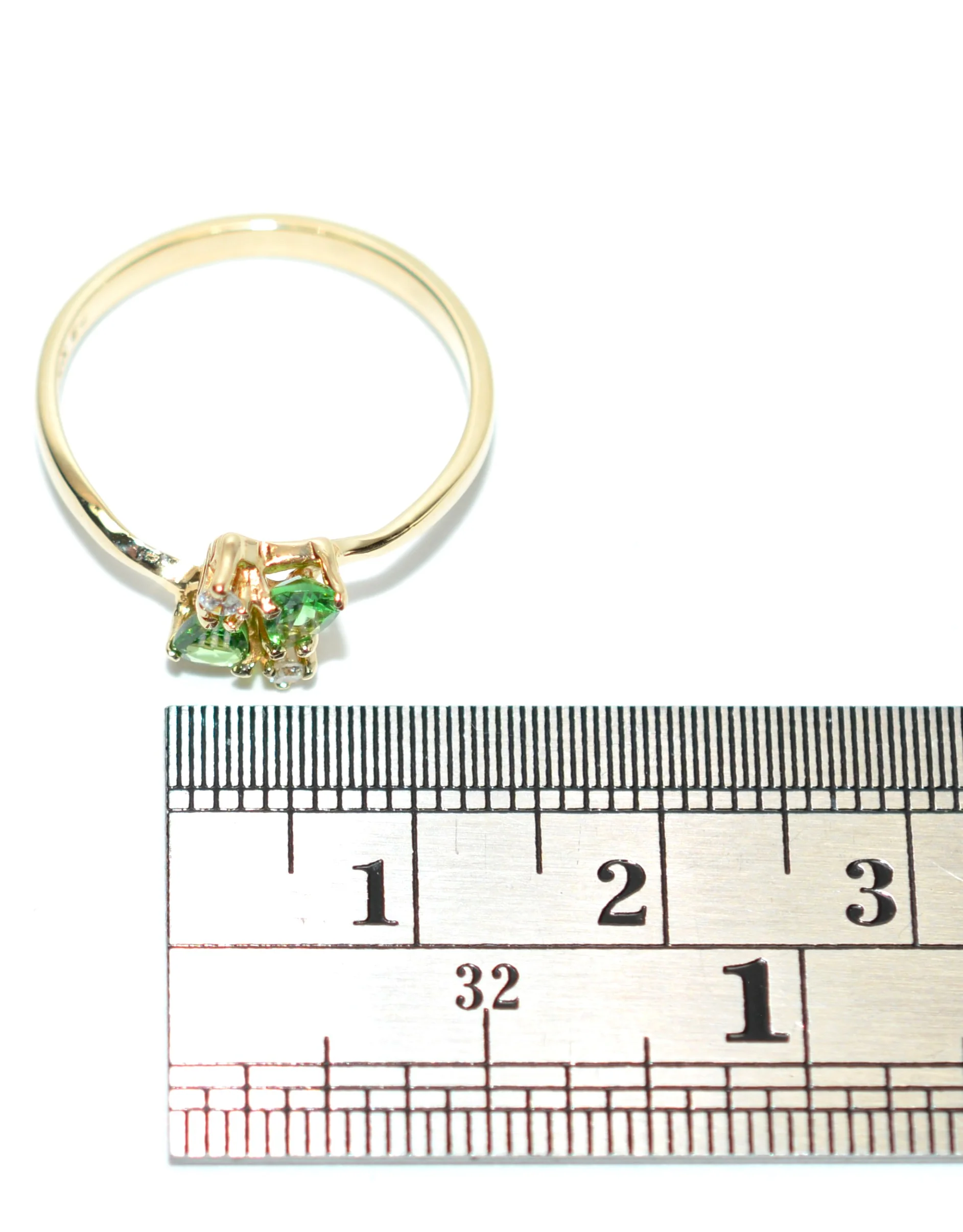 Natural Tsavorite Garnet & Diamond Ring 14K Solid Gold .43tcw Engagement Ring Green Gemstone Ring Pear January Birthstone Ring Garnet Ring - Image 10