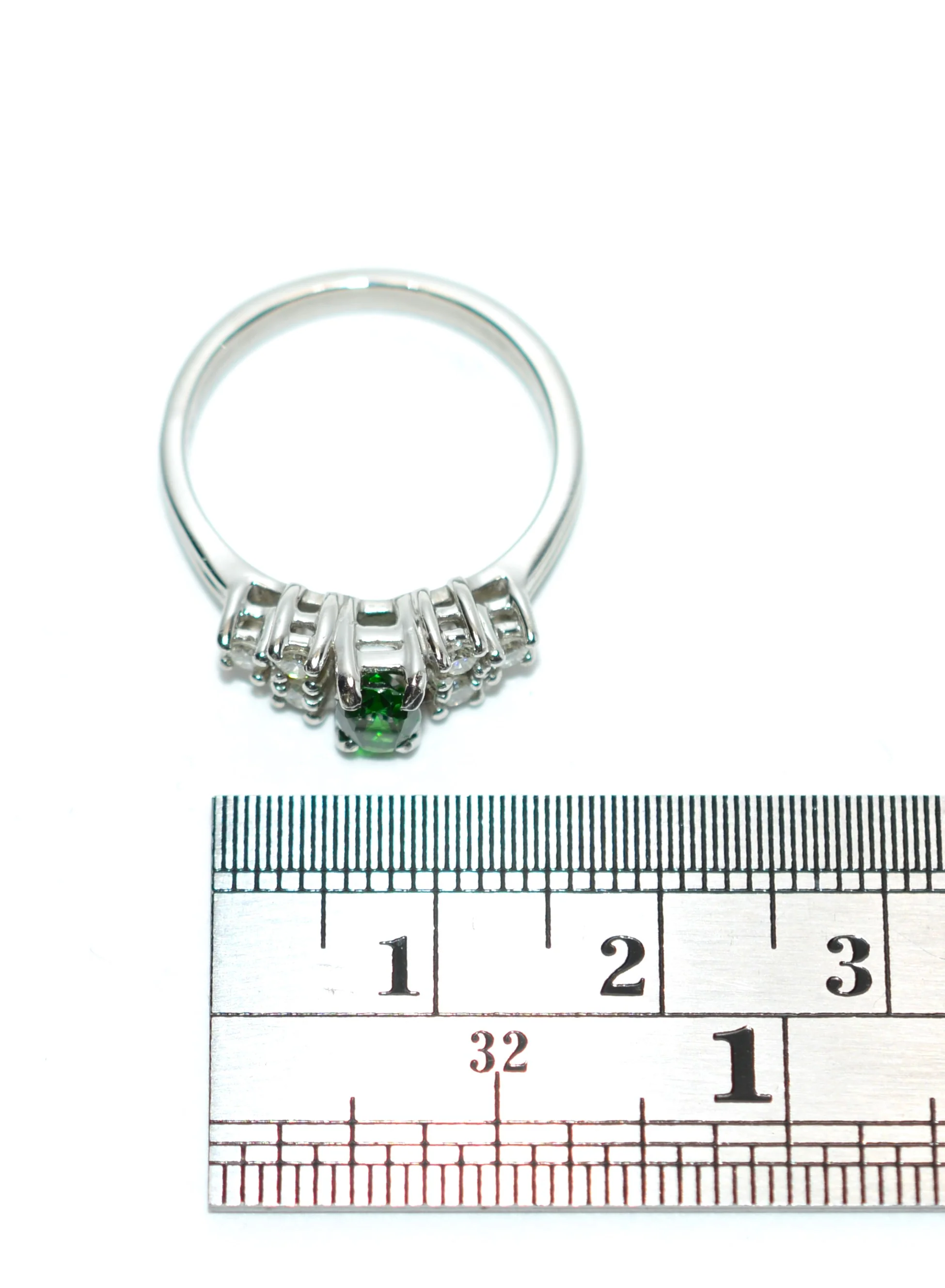 Natural Tsavorite Garnet & Diamond Ring Solid Platinum .75tcw Gemstone Ring Engagement Ring Women's Ring Wedding Ring Bridal Jewelry Green - Image 10