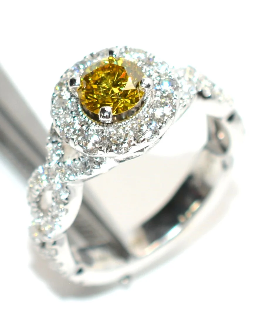 Neil Lane GIA Certified Natural Fancy Yellow Diamond Ring 1.96tcw 14K White Gold Wedding Set Engagement Ring Wedding Band Anniversary Band - Image 7