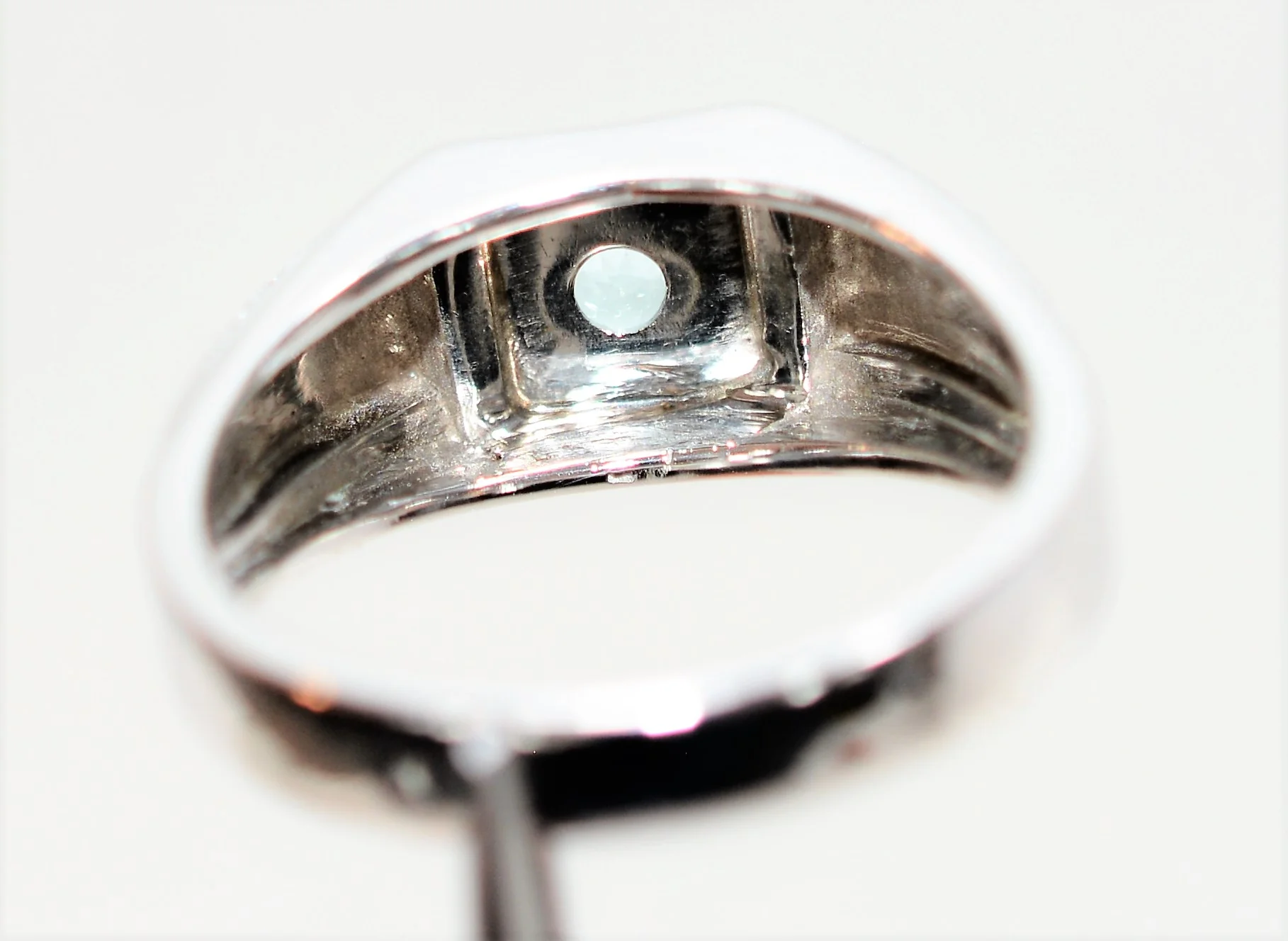 Natural Paraiba Tourmaline Ring 14K Solid White Gold .32ct Solitaire Ring Men's Ring Gemstone Ring Estate Jewelry Jewellery Fine Ring Blue - Image 7