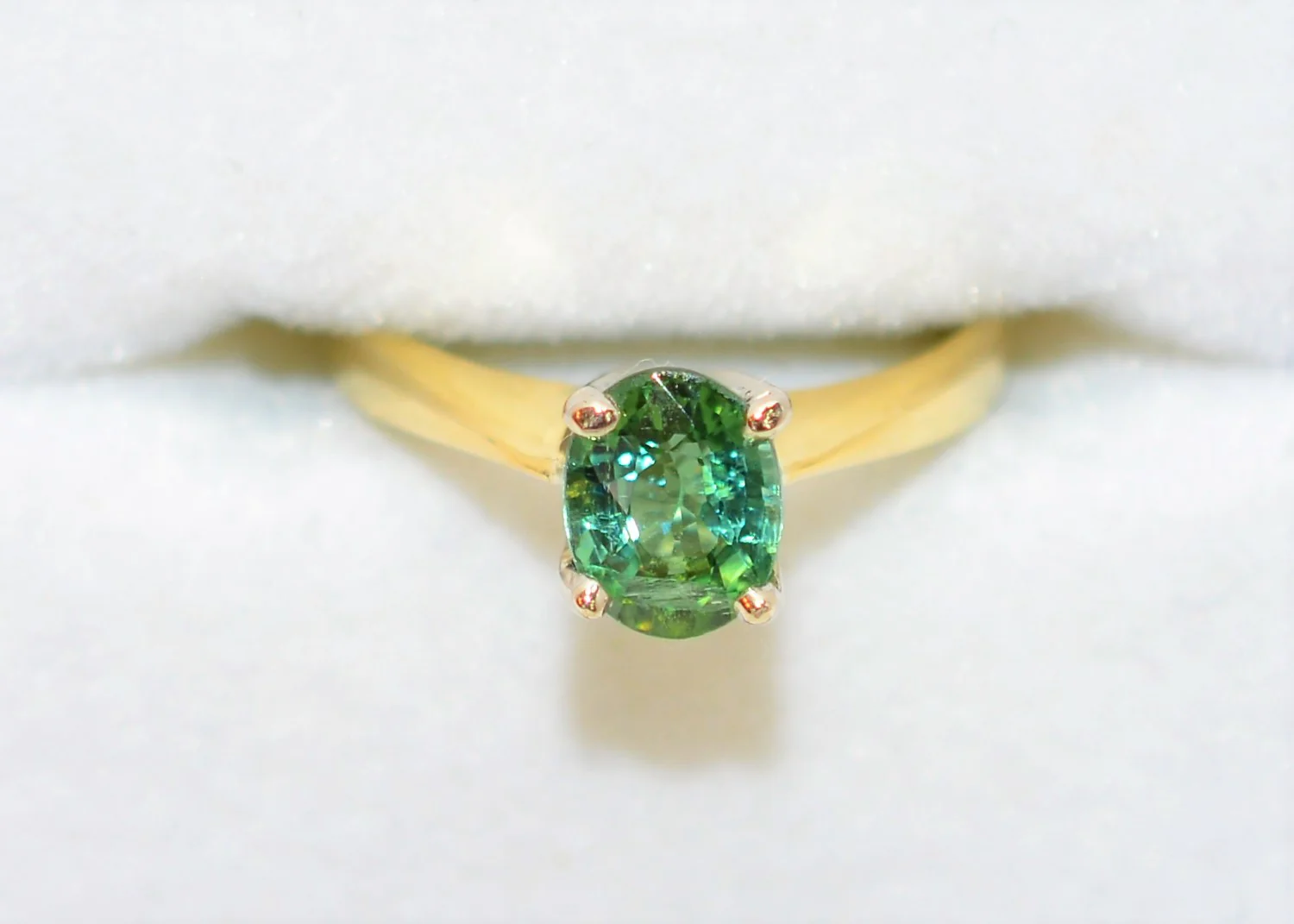 Natural Paraiba Tourmaline Ring 18K Solid Gold .96ct Solitaire Ring Engagement Ring Birthstone Ring Statement Ring Cocktail Ring Jewelry - Image 5