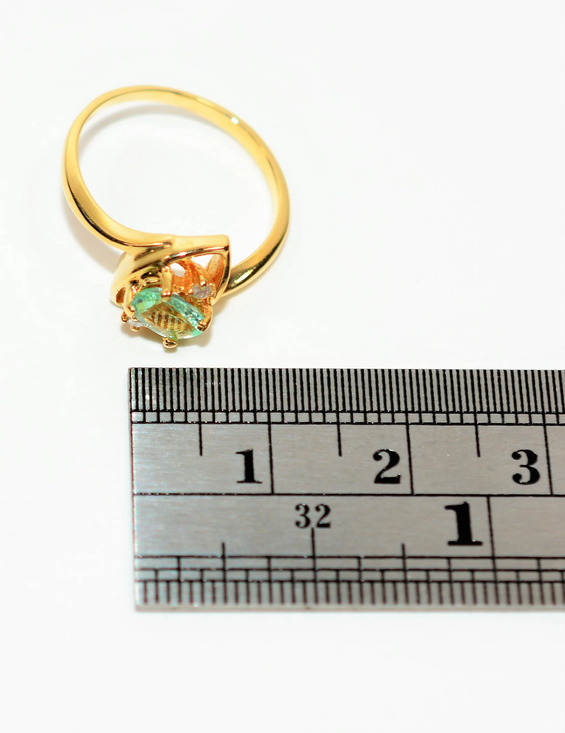 Natural Paraiba Tourmaline & Diamond Ring 14K Solid Gold .53tcw Fine Gemstone Women's Ring Estate Jewelry Birthstone Jewellery Vintage Ring - Image 10