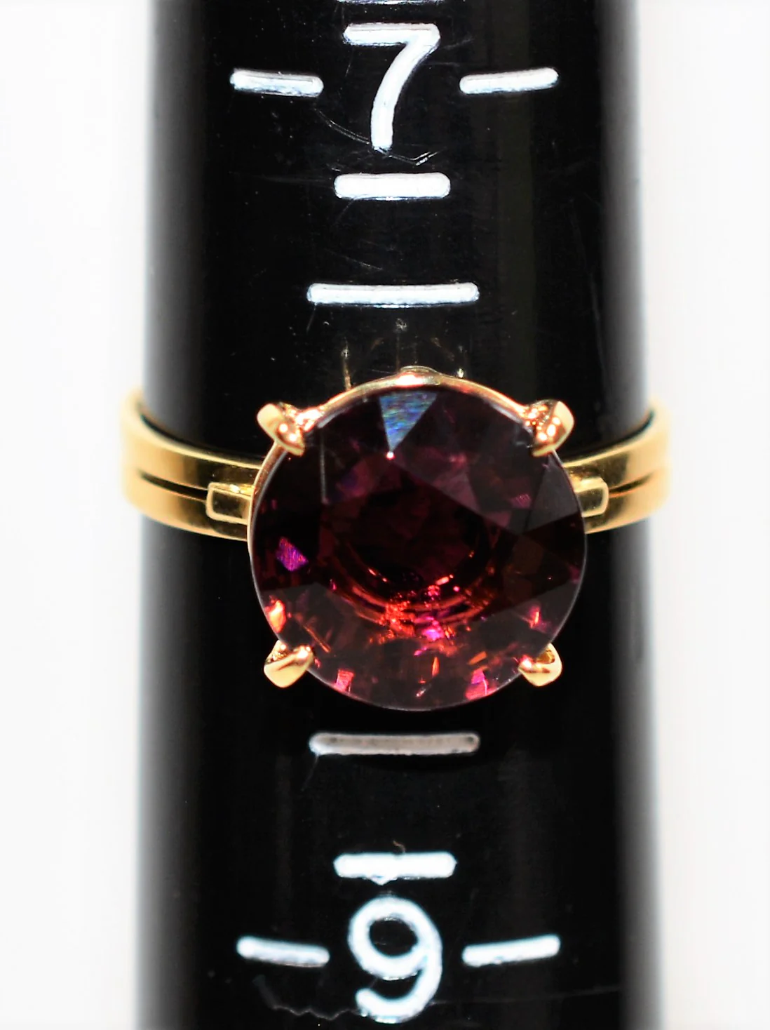 Natural Rubellite Ring 18K Solid Gold 4.48ct Pink Tourmaline Ring Solitaire Ring Women's Ring Statement Ring Estate Jewelry Cocktail Ring - Image 9