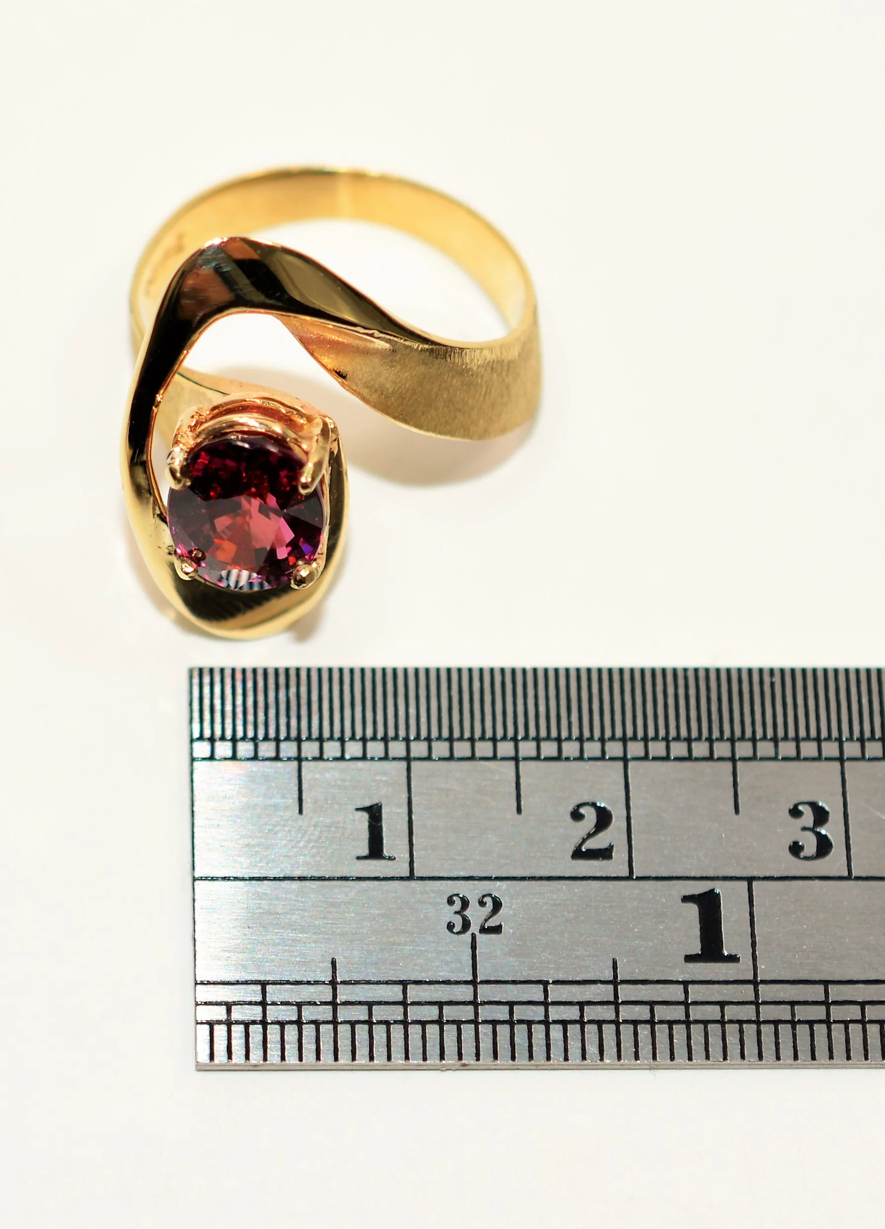 Natural Rubellite Ring 14K Solid Gold 1.88ct Pink Tourmaline Ring Solitaire Ring Gemstone Ring Cocktail Ring Statement Ring Birthstone Ring - Image 10