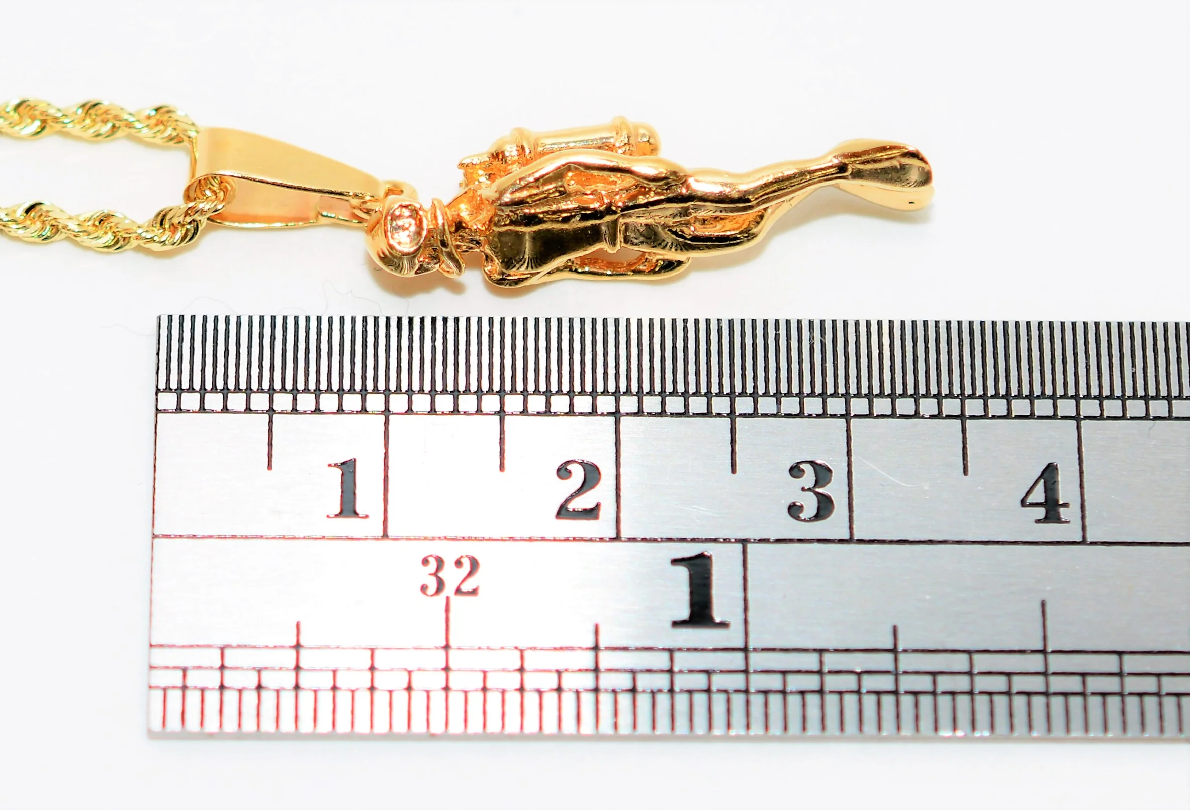 Scuba Diver Necklace 14K Solid Gold Pendant Necklace Nautical Necklace Beach Necklace Coastal Necklace Tropical Pendant Snorkel Diving Sport - Image 10