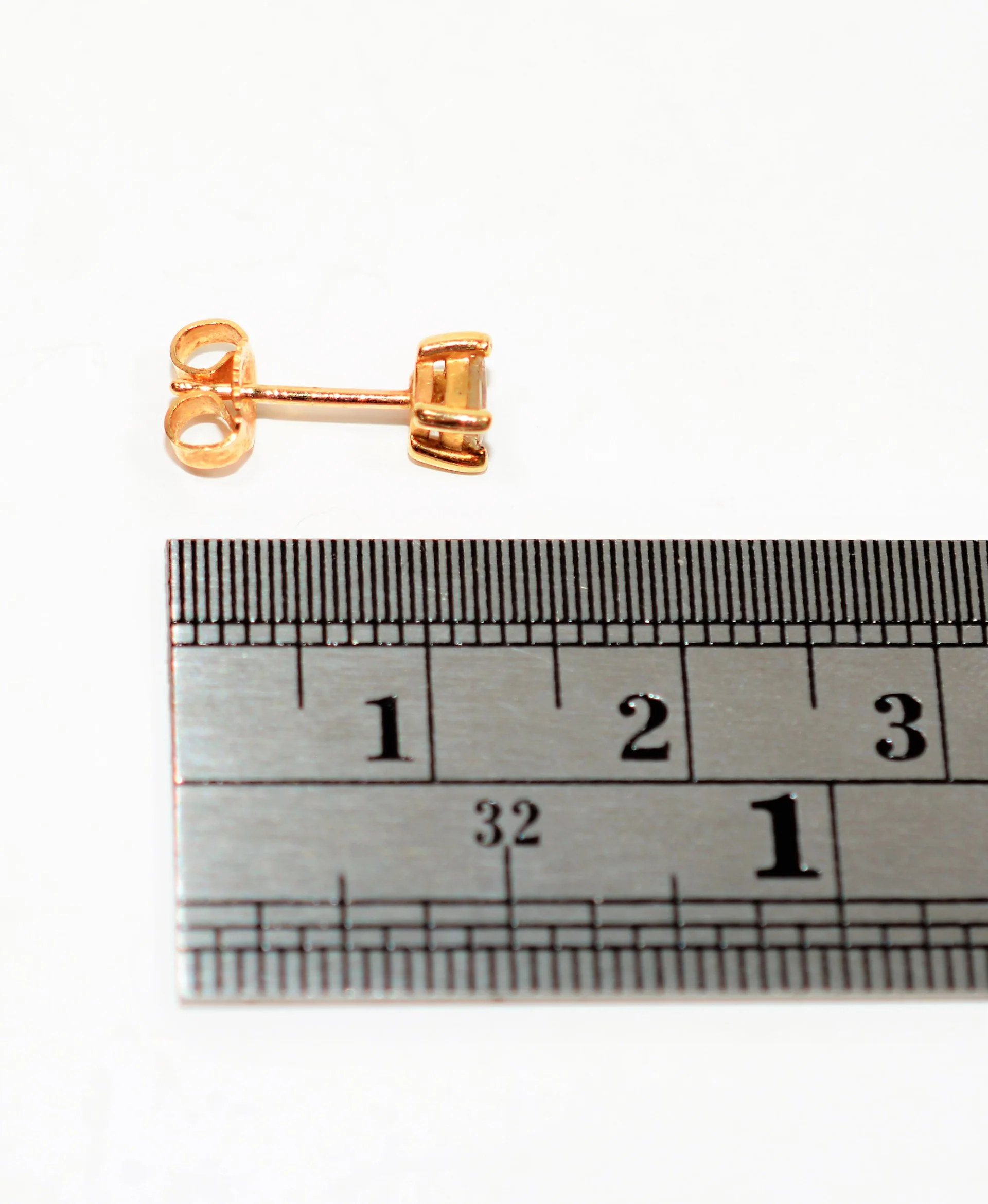 Natural Diamond Earrings 14K Solid Gold .40tcw Solitaire Earrings Stud Earrings Gemstone Earrings Statement Earrings Fine Estate Jewellery - Image 7