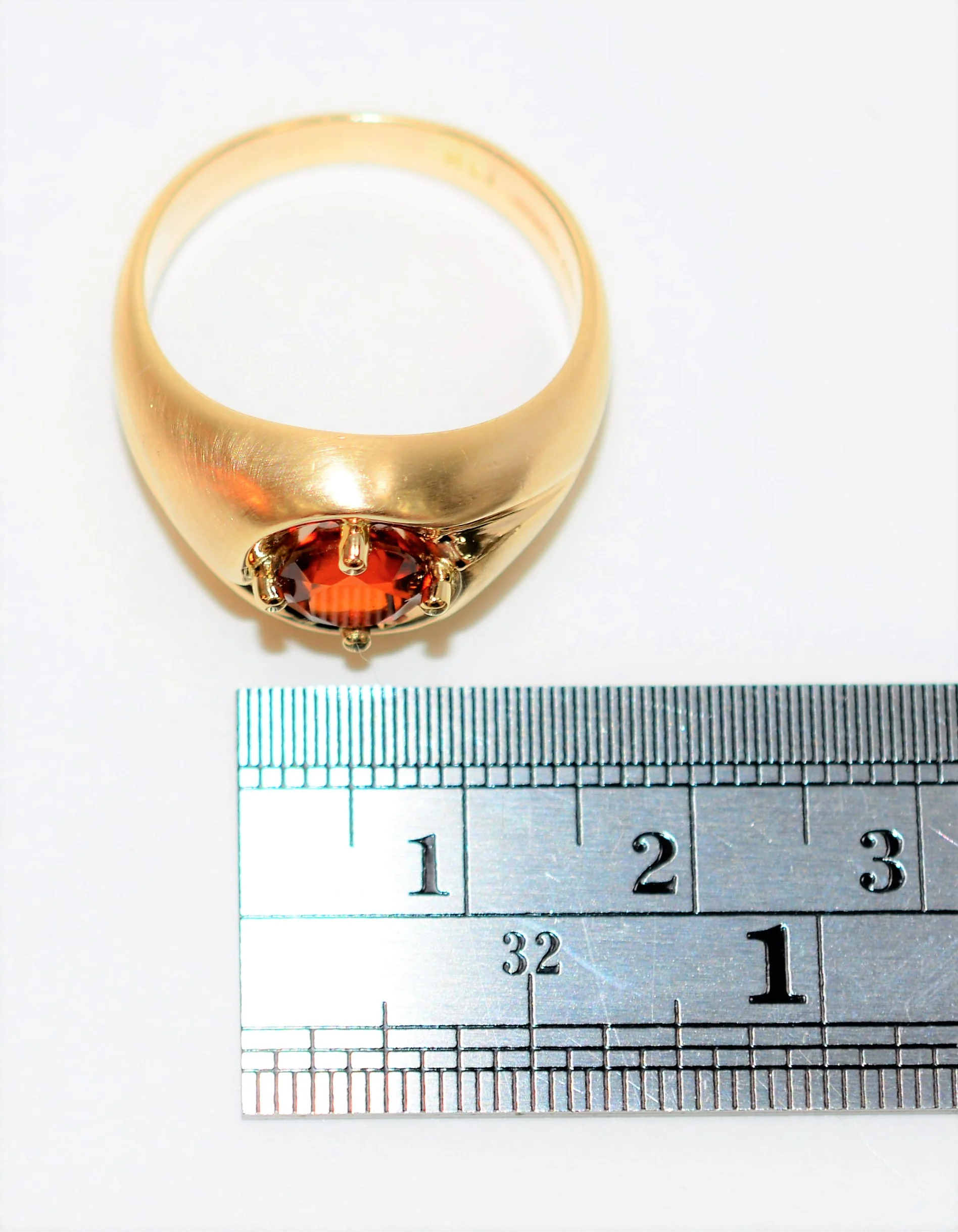 Natural Spessartine Mandarin Garnet Ring 10K Solid Gold 1.87ct Solitaire Ring Spessartine Ring Orange Ring Birthstone Ring Estate Men's Ring - Image 11