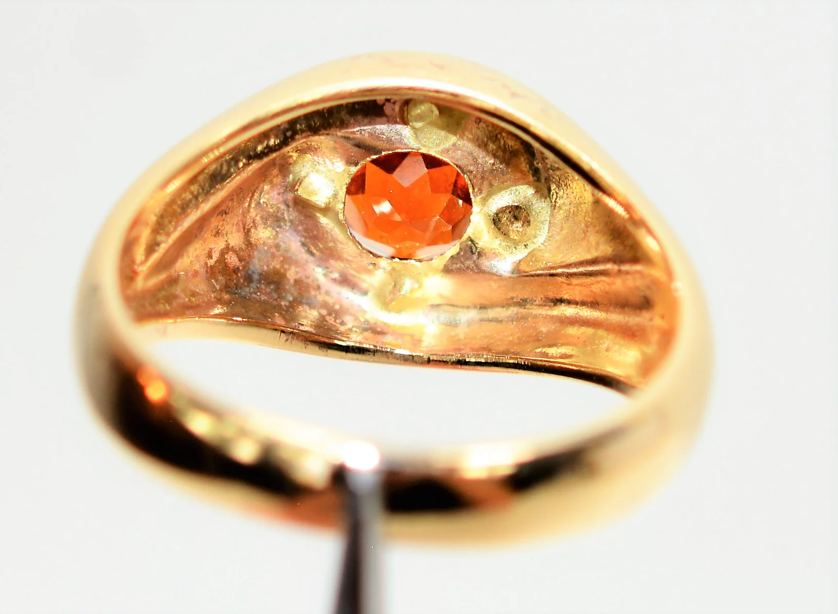 Natural Spessartine Mandarin Garnet Ring 10K Solid Gold 1.87ct Solitaire Ring Spessartine Ring Orange Ring Birthstone Ring Estate Men's Ring - Image 7