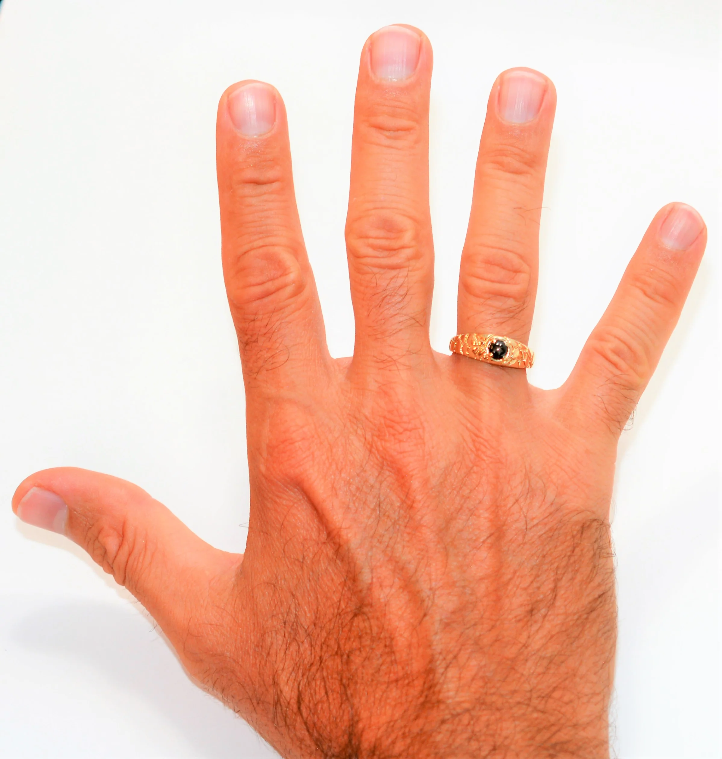Natural Star Sapphire Ring 10K Solid Gold .50ct Ring Solitaire Ring Gemstone Ring Cocktail Ring Statement Ring Men's Ring Fine Vintage Ring - Image 2