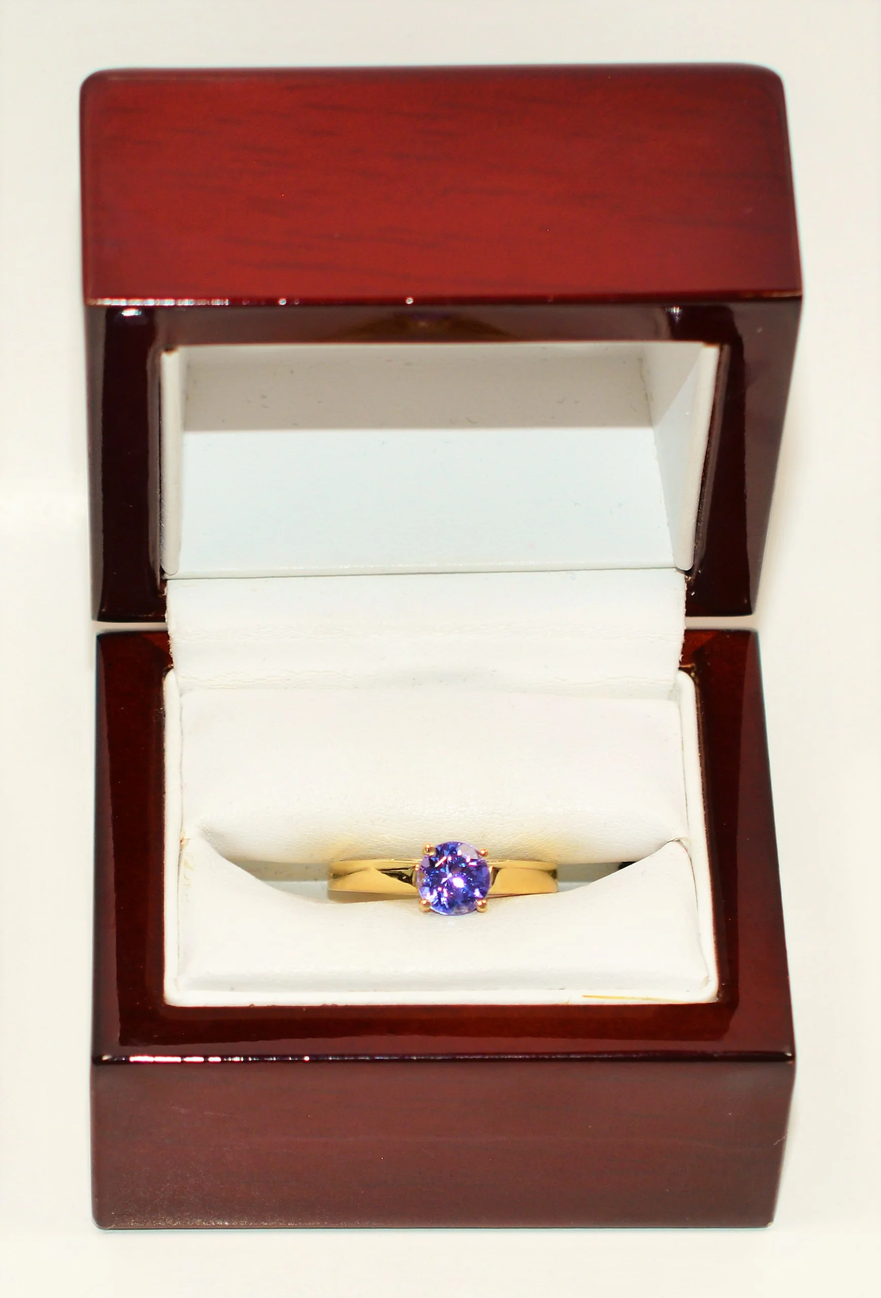 Natural Tanzanite Ring 14K Solid Gold .91ct Solitaire Ring Gemstone Ring Engagement Ring Wedding Ring Bridal Jewelry December Birthstone - Image 12