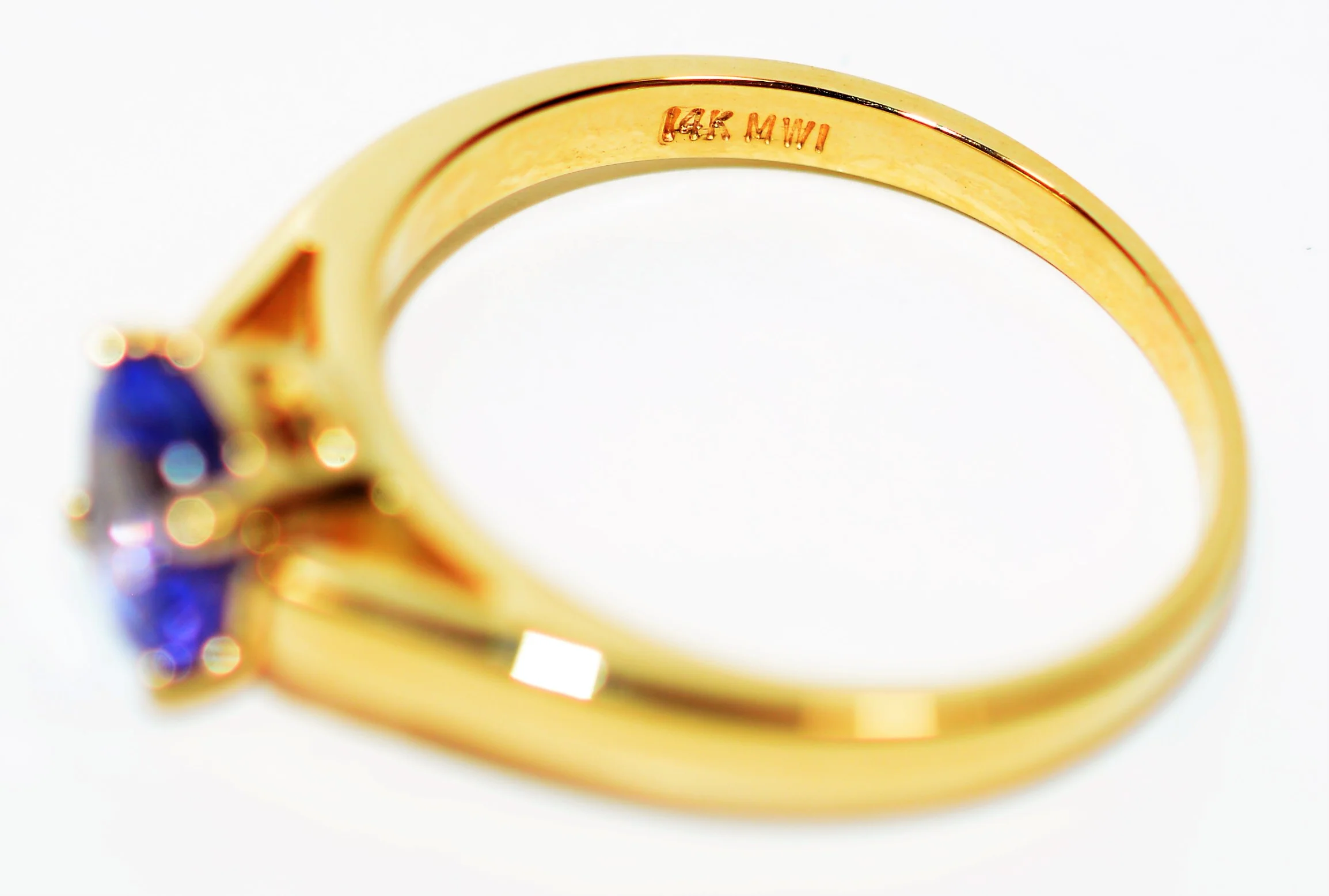 Natural Tanzanite Ring 14K Solid Gold .91ct Solitaire Ring Gemstone Ring Engagement Ring Wedding Ring Bridal Jewelry December Birthstone - Image 6