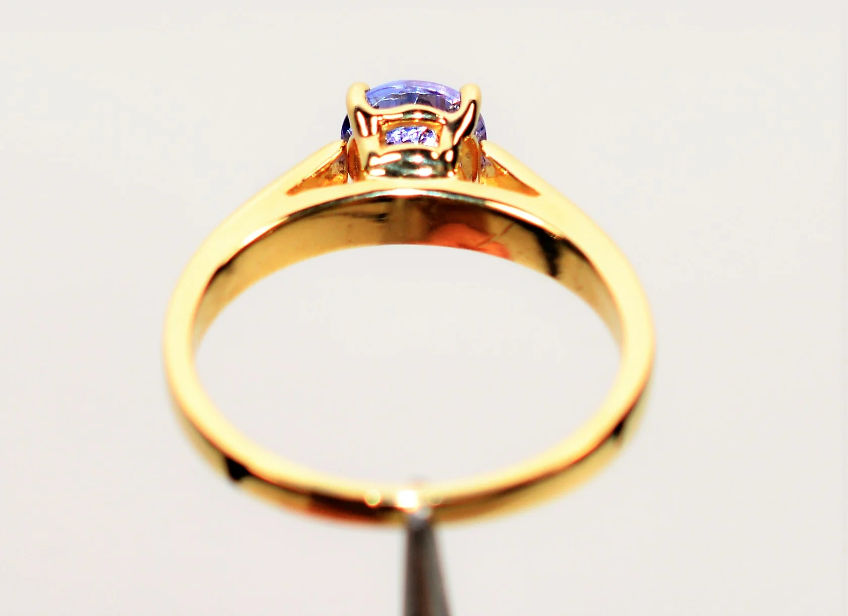 Natural Tanzanite Ring 14K Solid Gold .91ct Solitaire Ring Gemstone Ring Engagement Ring Wedding Ring Bridal Jewelry December Birthstone - Image 7