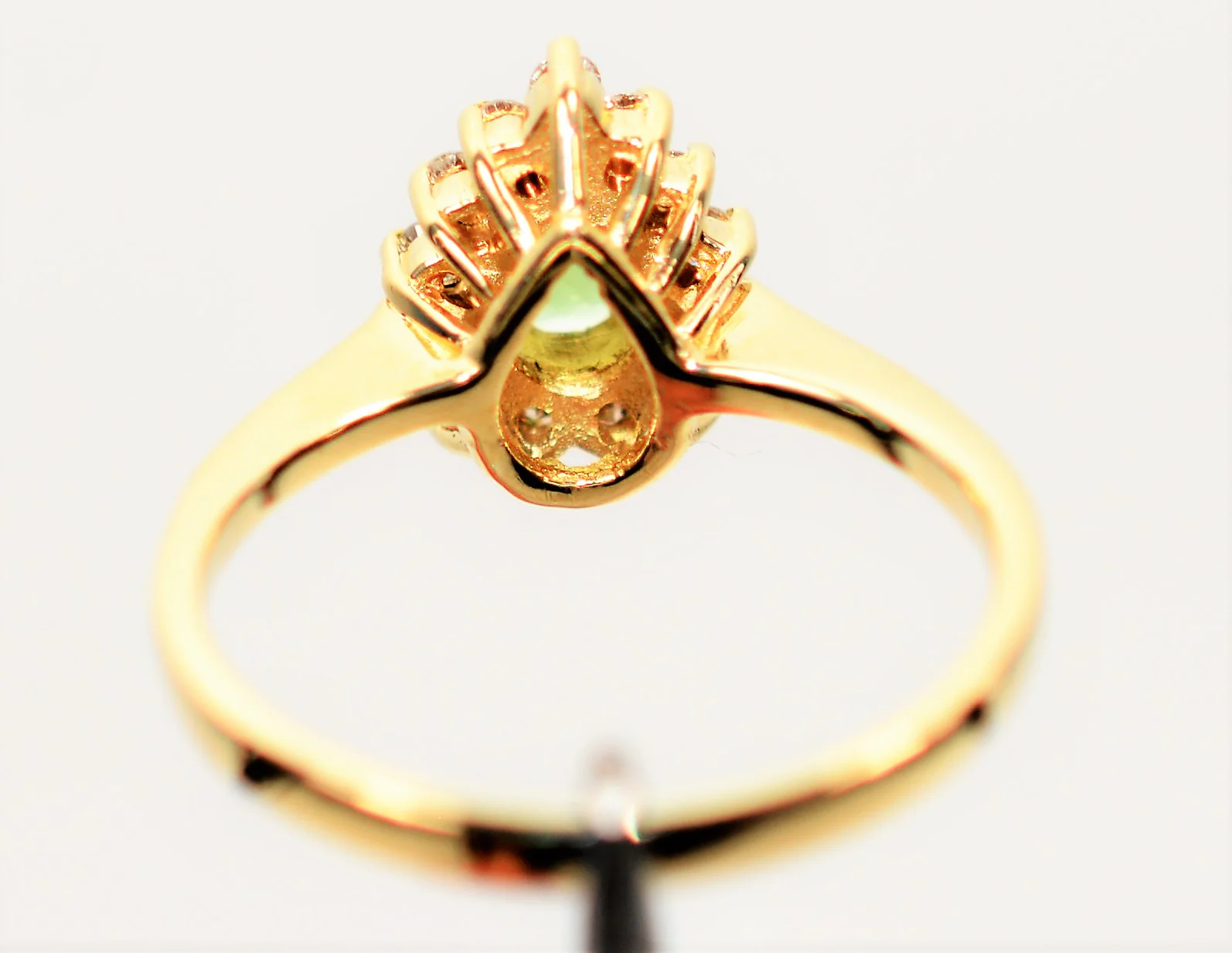 Natural Tsavorite Garnet & Diamond Ring 14K Solid Gold .55tcw Engagement Ring Green Ring Gemstone Ring January Birthstone Ring Garnet Ring - Image 7