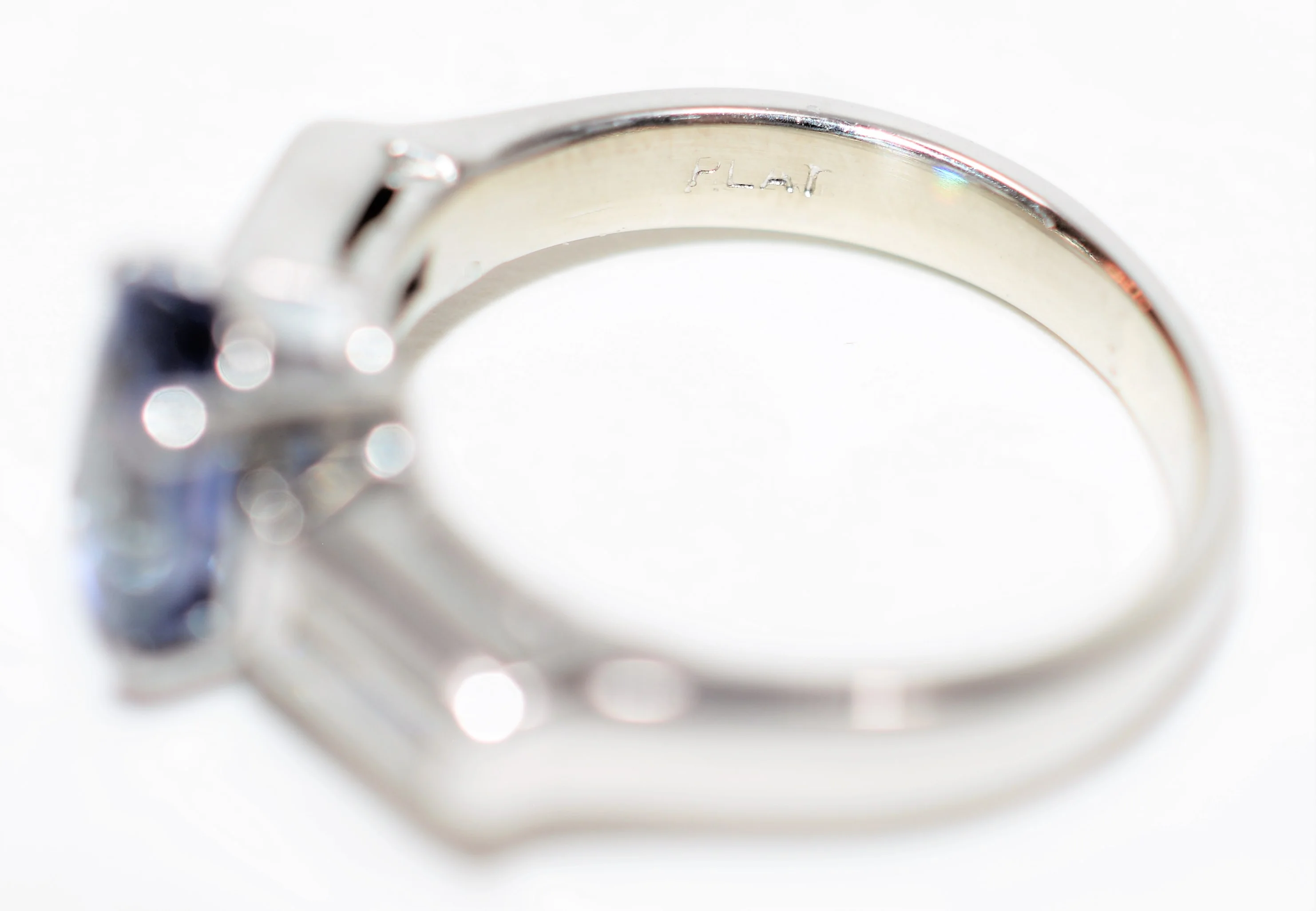 Natural Peacock Tanzanite & Diamond Ring Solid Platinum 2.14tcw Gemstone Ring Engagement Ring Tanzanite Ring December Birthstone Fine Bridal - Image 6